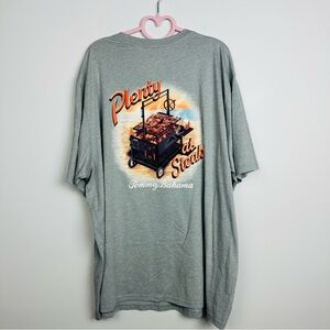 Tommy Bahama Gray 'Plenty at Steak' Graphic Tee Size 2XL